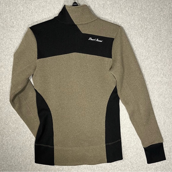 Pearl Izumi Beakay Jersey Women’s Medium Taupe Black 1/2 Zip Sweater Pullover - Picture 2 of 13